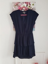 Point Sur J Crew Navy Blue Dress, Size UK 10 Tennis Style Skirt Elastic Waist