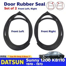 For Nissan Datsun Sunny 1200 KB110 2D Coupe 1970-73 Door Rubber Seal Pair G06