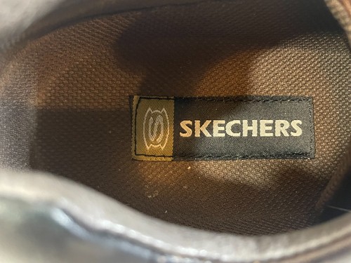 Skechers Men's Oxford Leather Shoes SN 4400 Size 10 US Brown Lace Up - Picture 12 of 15