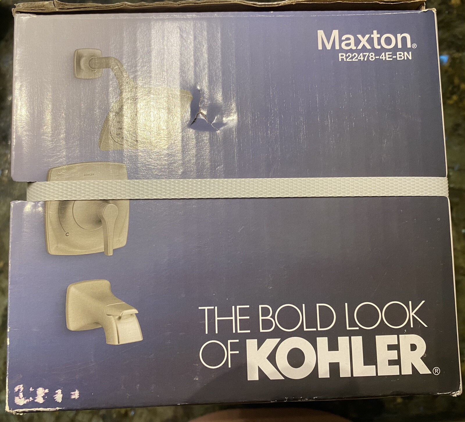 NEW KOHLER MAXTON R224784EBN BATH SHOWER SET BRUSHED NICKEL eBay