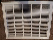 Handua Steel Return Air Filter Grille White 25×20 Duct Opening