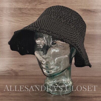 Lulla Collection By Bindya Visor Hat Black Packable  display picture 1