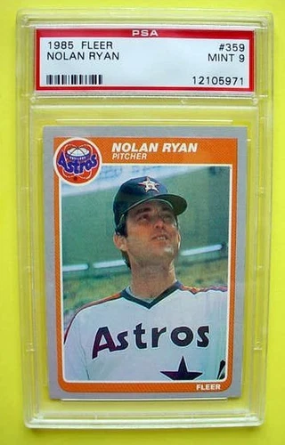 NOLAN RYAN 1985 Fleer baseball Card #359 PSA 9 Mint Astros HOF Angels Rangers