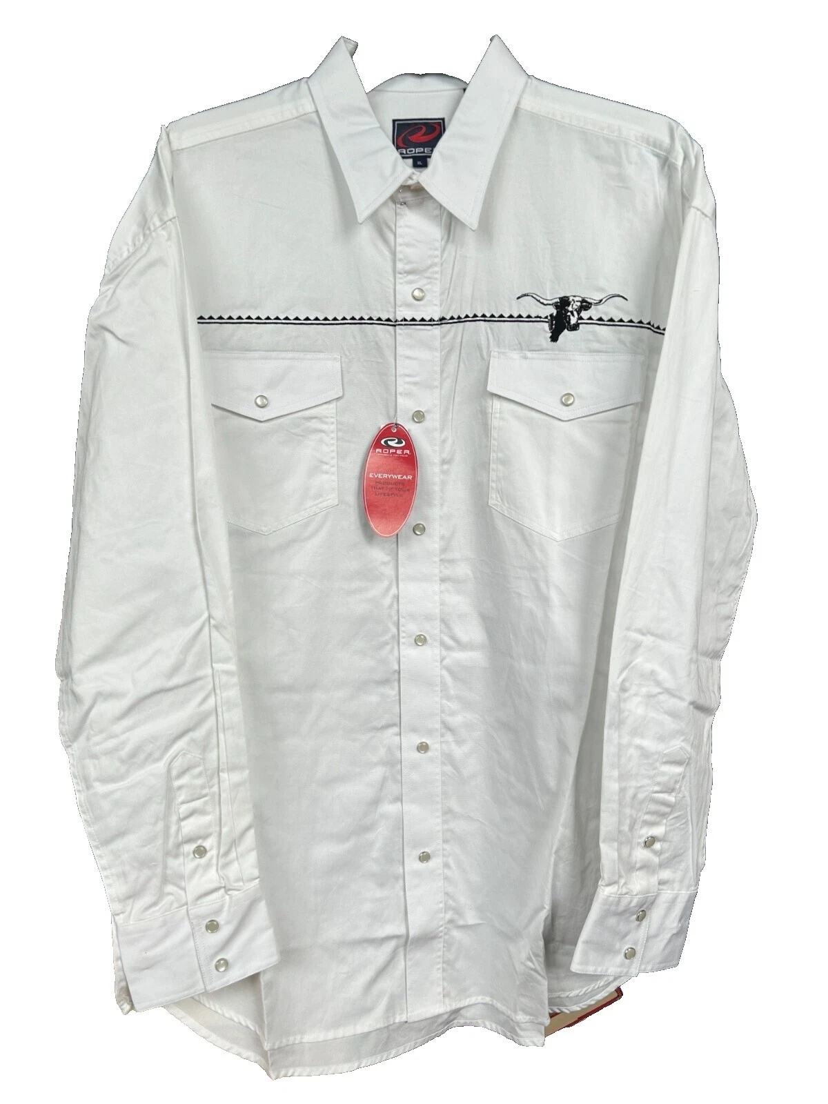 Roper Size XL White Shirts for Men