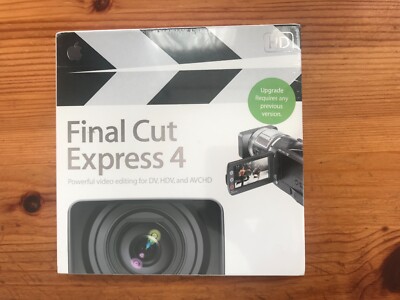 Original Apple Final Cut Express 4 HD - Videobearbeitungssoftware OSX 10.4 UPGRADE