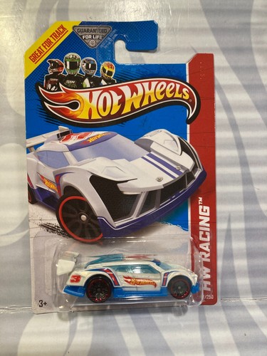 2013 HOT WHEELS ''HW RACING'' #107 = SUPER BLITZEN = BIANCO us