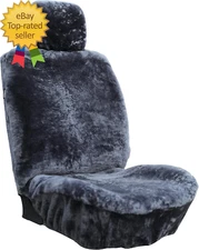 Premium Sheepskin Car Seat Cover - All Season Comfort and Protection