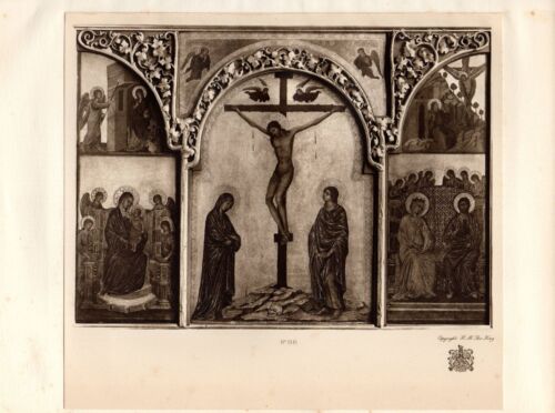 1929 PRINT ~ DUCCIO DI BUONINSEGNA 1339 ~ THE CRUCIFIXION ~ KING'S COLLECTION - Picture 1 of 1