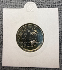 2023 One Pound King Charles £1 Coin BEES - NO PRIVY - Coin Holder Uncirculated
