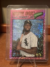 2026 Topps Heritage - Luis Robert #166 Chrome Pink Sparkle Refractor