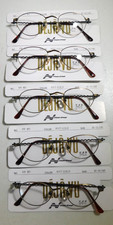 Vintage 5 Pc. Lot DEJA VU Ant. Gold 45/19 Metal Eyeglass Frame Lot NOS 1