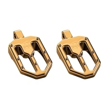 Pro-One Gold Moto V1 Billet Male Mount Footpegs - 500751TIN