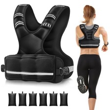 HEETA Adjustable Weighted Vest for Women Men, 4-10lbs/10-18lbs/20-32lbs Body ...