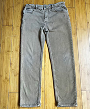 Cat Jack Boys Slim Fit Super Stretch Gray Solid Pants Button/Zip Casual
