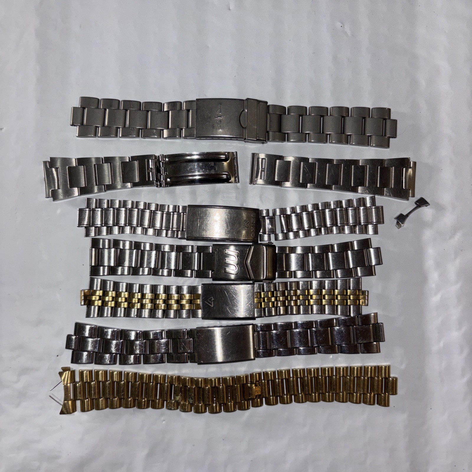 MISSING PARTS 7 VTG/Modern Watch Bracelet Lot Steel Kreisler Seiko JB Champion