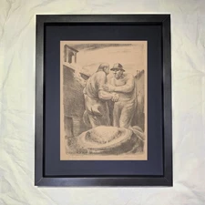 Francis Sumner Merritt "Labor Truce" CUSTOM FRAMED Art