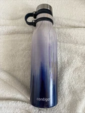 Contigo Water Bottle With Screw Cap (Pretty Purple And Blue Design)