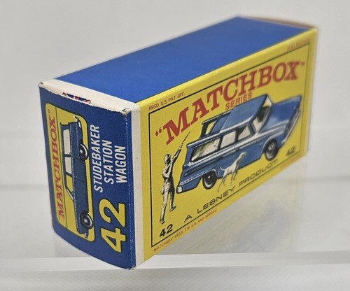 Vintage 1966 Matchbox Lesney #42 STUDEBAKER STATION WAGON : with Box - Nice !! - Picture 8 of 9