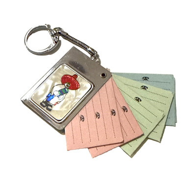 Vintage SOUTH OF THE BORDER Lucite Keychain Phone Address Book Souvenir 4 5/8''