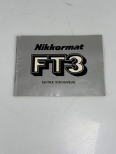 Nikon FT3 Camera Instruction Manual