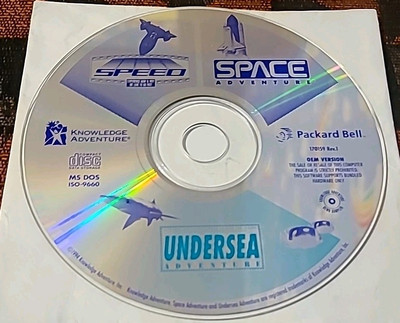 Speed / Space Adventure (MS-DOS PC, CD, Packard Bell, 1994) Undersea Adventure