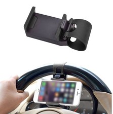 Car Phone Holder - Adjustable Car Cradle, Steering Wheel Phone Mount, Univers...