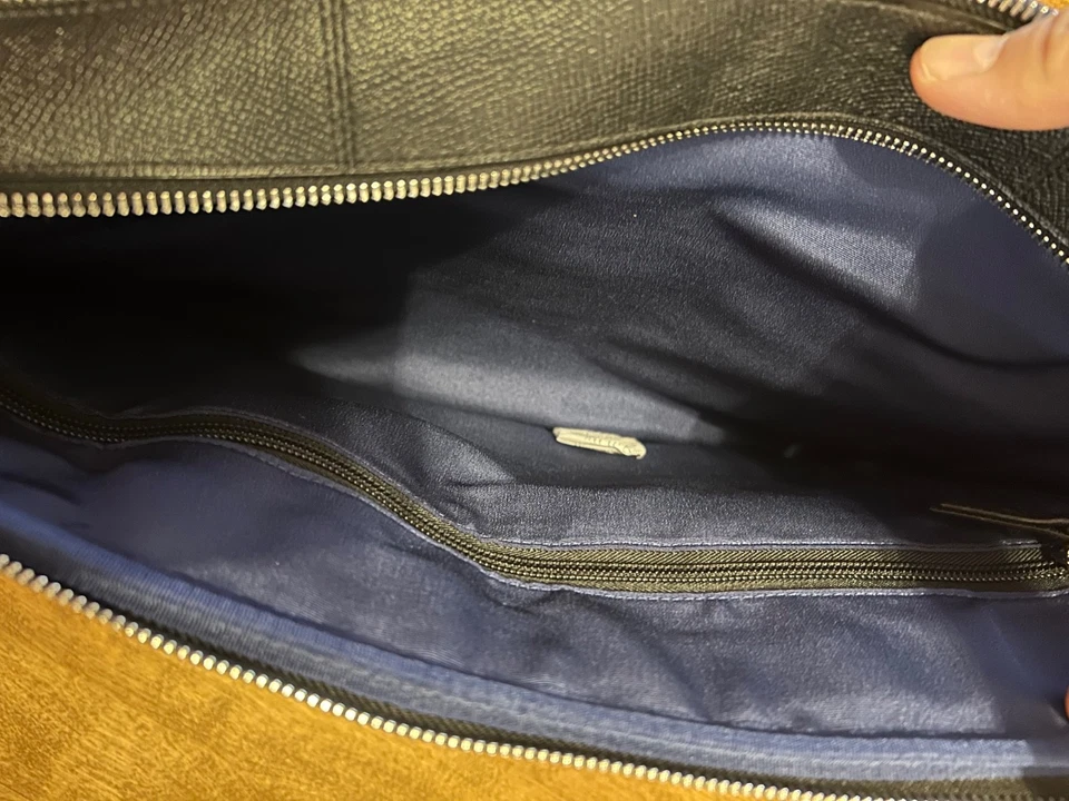 Портфель Cole Haan American Airlines черная кожаная сумка для ноутбука атташе пилота новый с Ярлыками - Изображение 4 из 4