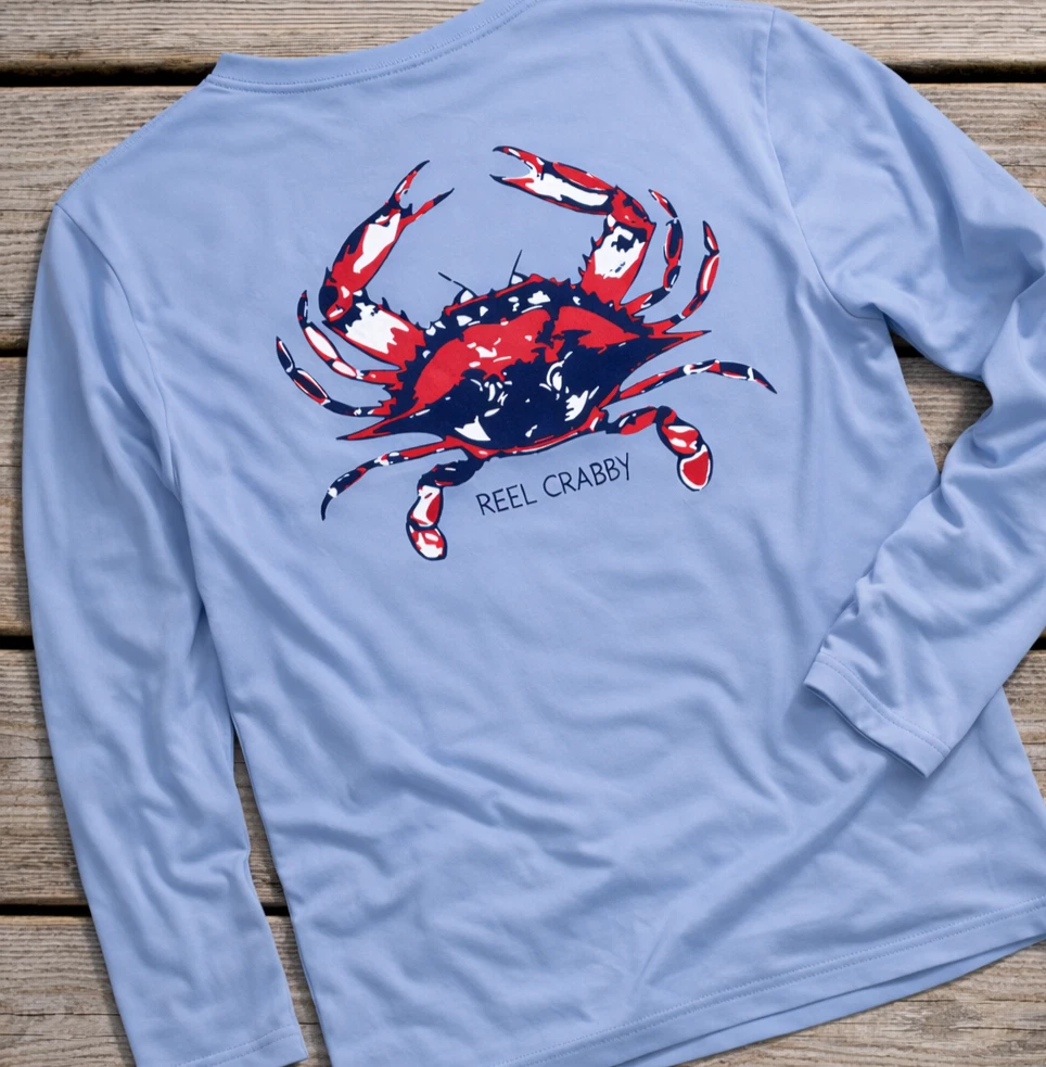 Maryland Blue Crab Fishing Shirt UPF 50 Sun Protection Long Sleeve Performance
Opens in a new window