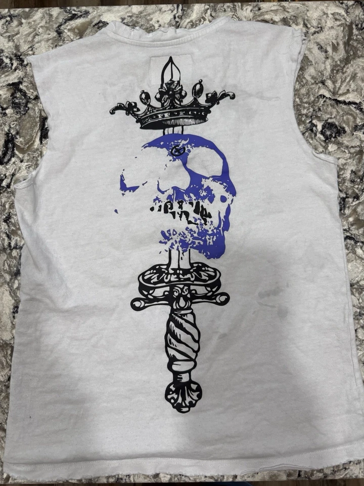 GALA No Mercy Angel Sleeveless T-shirt Sz Small *small Stain In Photo* - Image 4 of 4