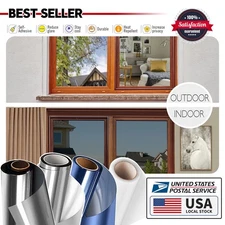 One-Way Mirror Window Film Heat UV Reflective Privacy Tint Foil for Home Room