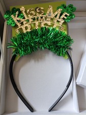 Kiss Me I'm Irish St Patty's Headband, Saint Patrick's Party Accessory