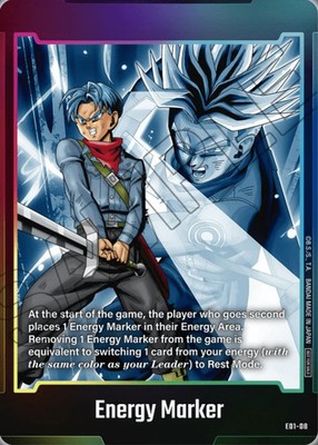 Dragon Ball Energy Marker ''Trunks'' (V.1) UP Token Englisch NM Foil