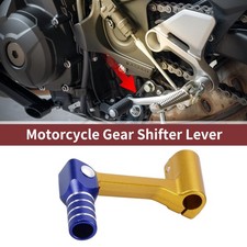 Folding Motorcycle Gear Shifter Lever For Bosuer Cheetah Gold Tone And Blue Folding Motorcycle Gear Shifter Lever For Bosuer Cheetah Gold Tone And Blue