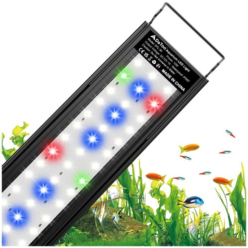 DaToo Aquarium LED Light Full Spectrum Fish Tank Lights White Blue Red Green ... - Picture 1 of 7