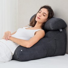 Sasttie Wedge Pillow Set, 2PCS Reading Pillow for Sitting, Bed Wedge Pillow H...