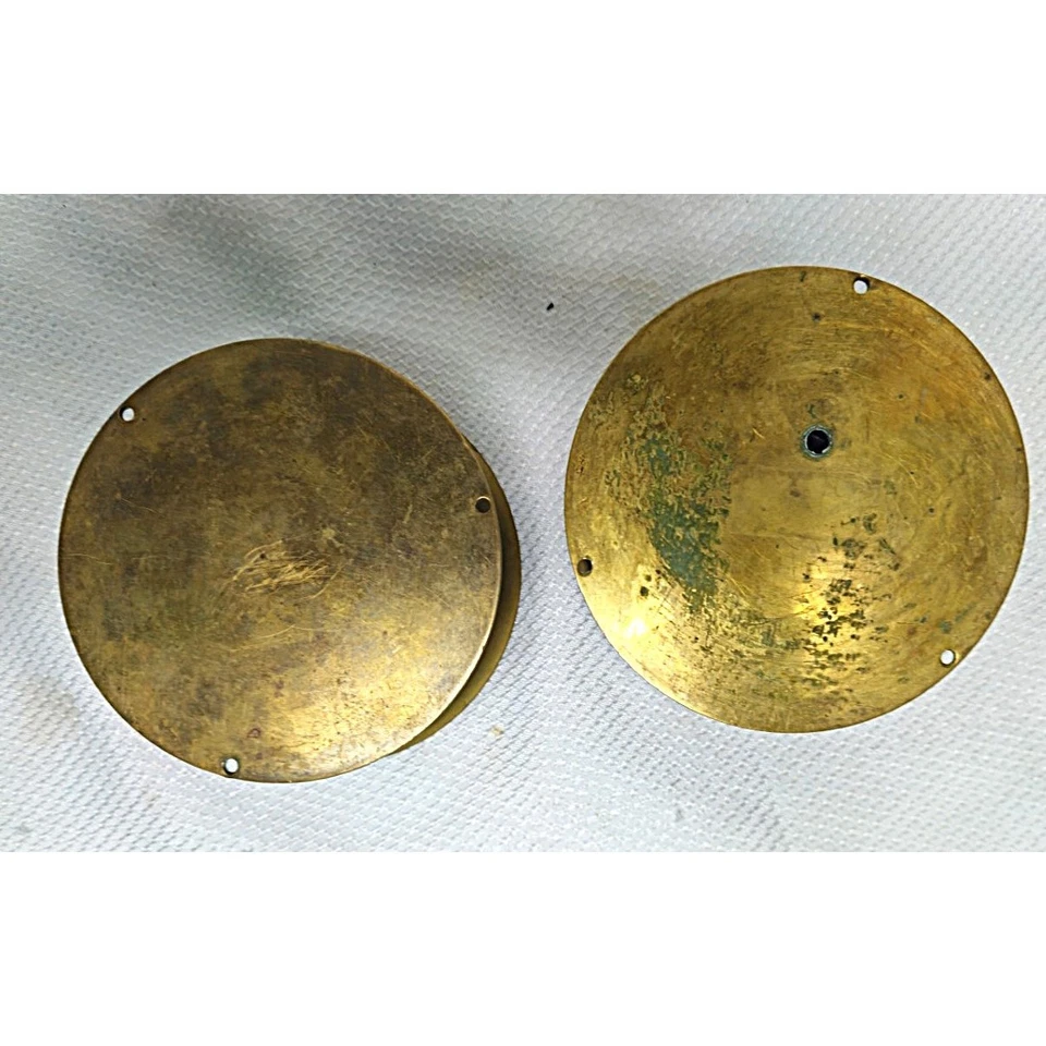 Reloj y barómetro de cuarzo vintage de latón para barco  Foto 4 de 4