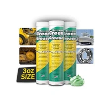 Ultra Heavy Duty Green Grease Tube (3oz, 3 Pack) - NLGI 2, 3oz Small (3 Pack)