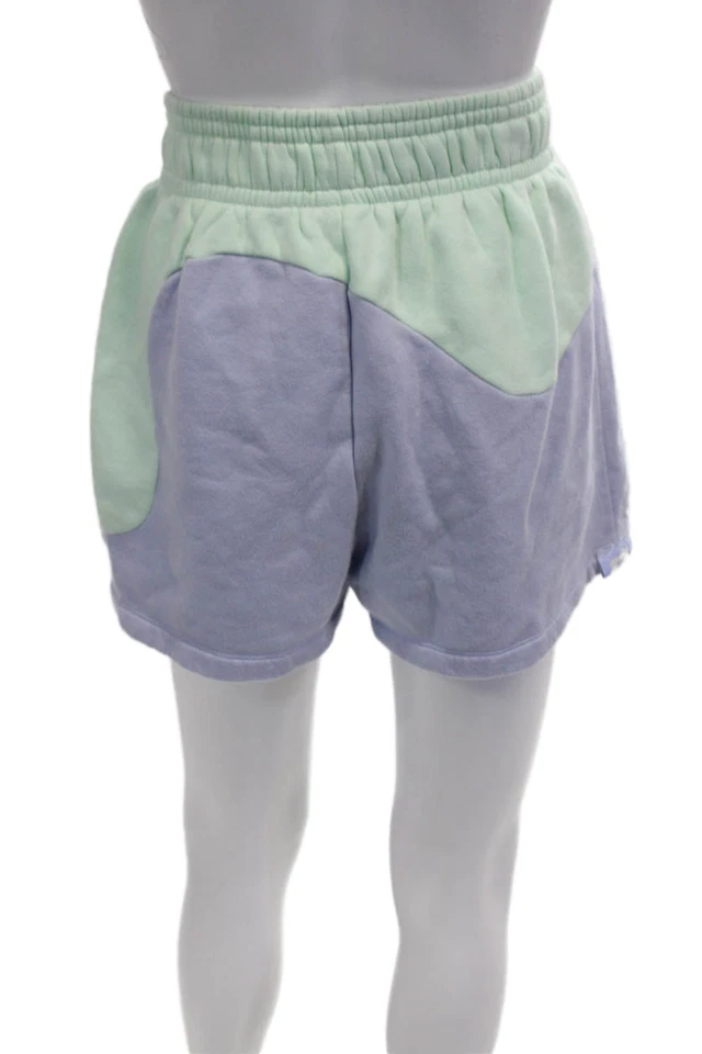 Nike Unisex Sweat Shorts Light Blue Cotton Blend Size S - Image 3 of 4