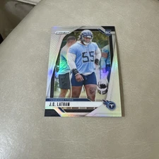 2024 Panini Prizm J.C. Latham RC Rookie Silver Prizm #334 Tennessee Titans