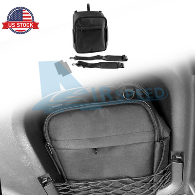 For Toyota RAV4 2019-2025 Black Car Trunk Organizer Pocket Bag Cargo Side Pocket