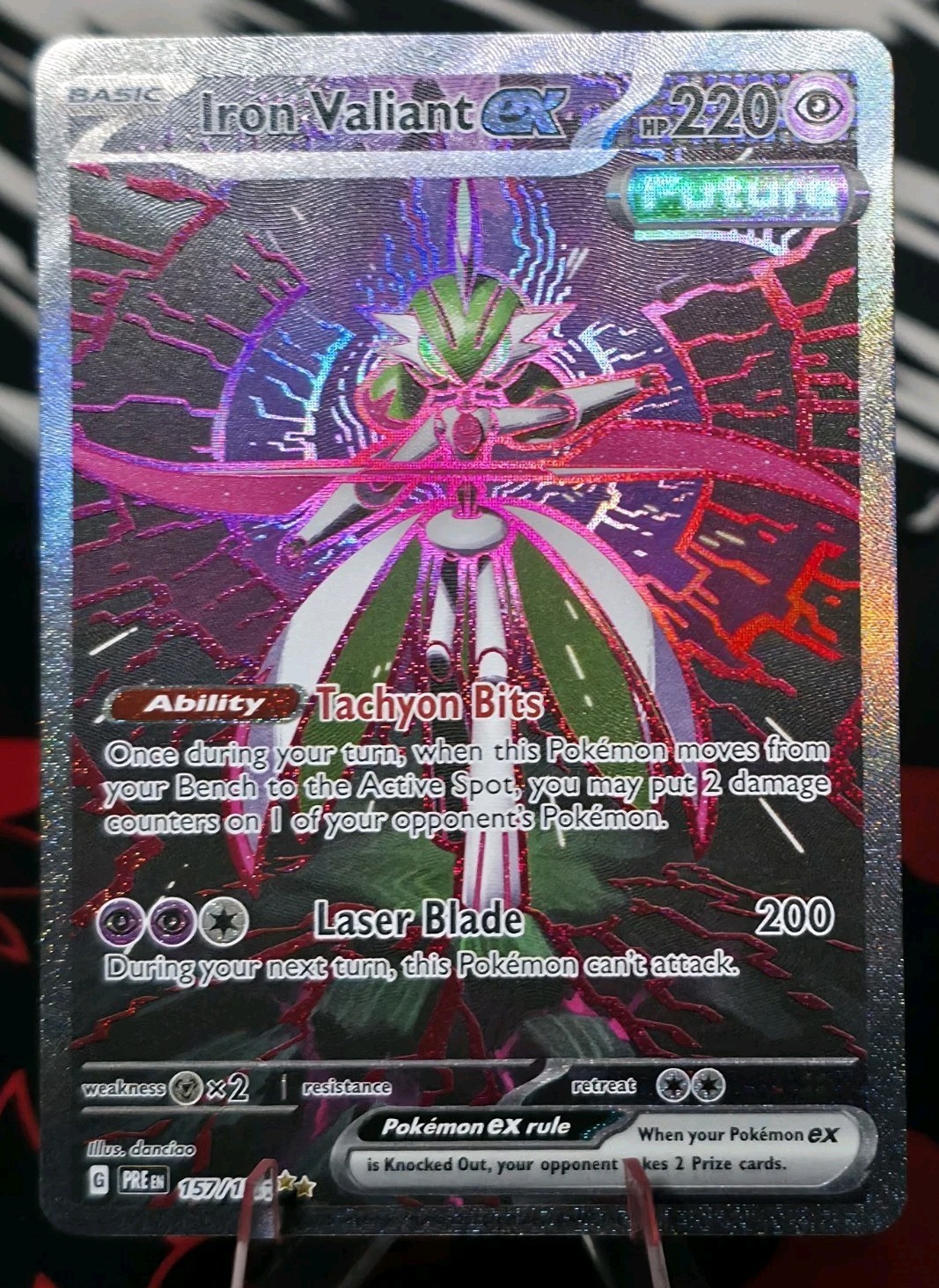 Iron Valiant ex 157/131 Sv: Prismatic Evolutions Holo NM
