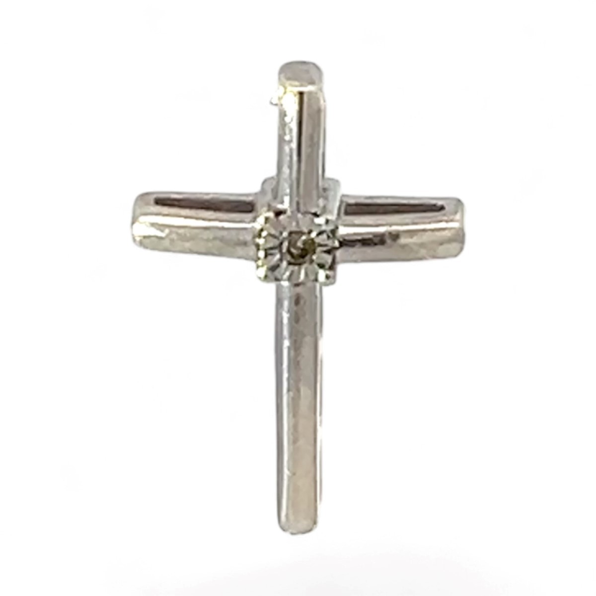 Sterling Silver Diamond Cross Pendant (KS1024685)