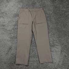 ALO Yoga Block Pants Mens Brown Performance Chino Pocket Size 33R 33X28