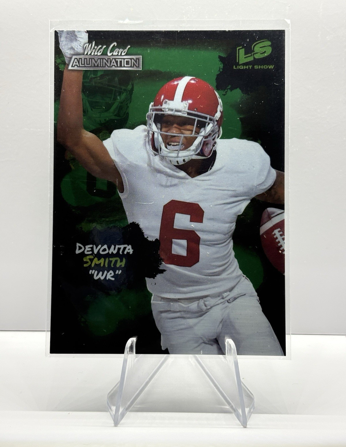 Wild Card 2021 Alumination DeVonta Smith Football Light Show Insert #LS-16 NCAA