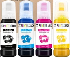 Printers Jack Anti-UV Sublimation Ink for Epson EcoTank Printers, 100ml each