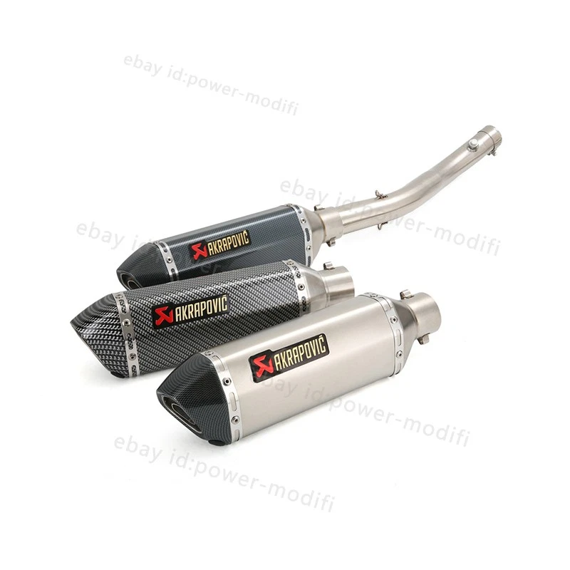 Silenciador preto para Honda CBR600F4i 2001-2007 pontas de escape tubo de ligação média - Imagem 4 de 4