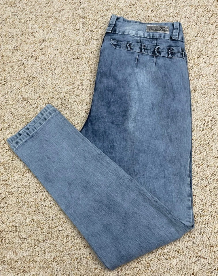 Pantalones de mezclilla de moda 2 Love Jegging para mujer talla 14 ajustados desgastados elásticos (34x30) Foto 2 de 4