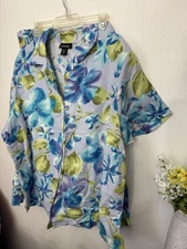 Avenue 22/24 Linen Skirt Set Skirt & Blouse Short Sleeve 