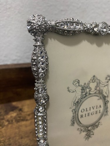 ✨ Marco de cristal Swarovski® tono plateado Olivia Riegel Asbury 4x6" cristal✨ - Imagen 12 de 14
