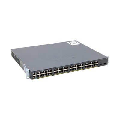 Cisco Catalyst WS-C2960X-48FPD-L 48-Port RJ-45 2x SFP 10GbE PoE 740W Switch